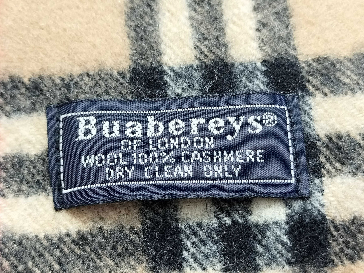 BURBERRY BURBERRY Novacheck 100% Cashmere Muffler Beige Muffler