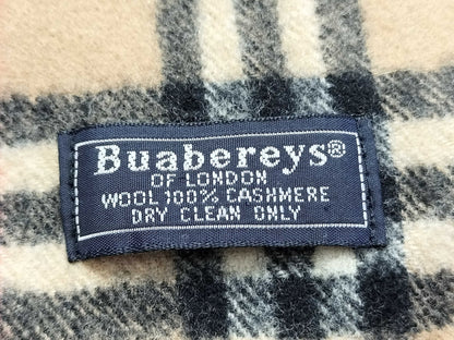 BURBERRY BURBERRY Novacheck 100% Cashmere Muffler Beige Muffler