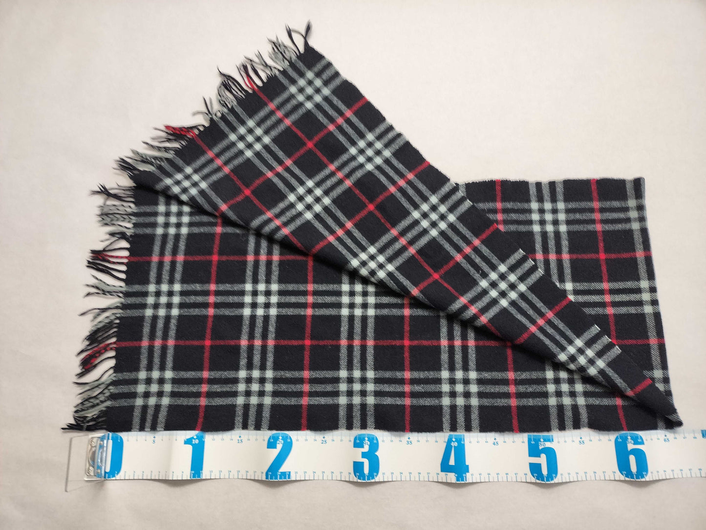 BURBERRY BURBERRY Novacheck 100% Cashmere Muffler Navy Muffler