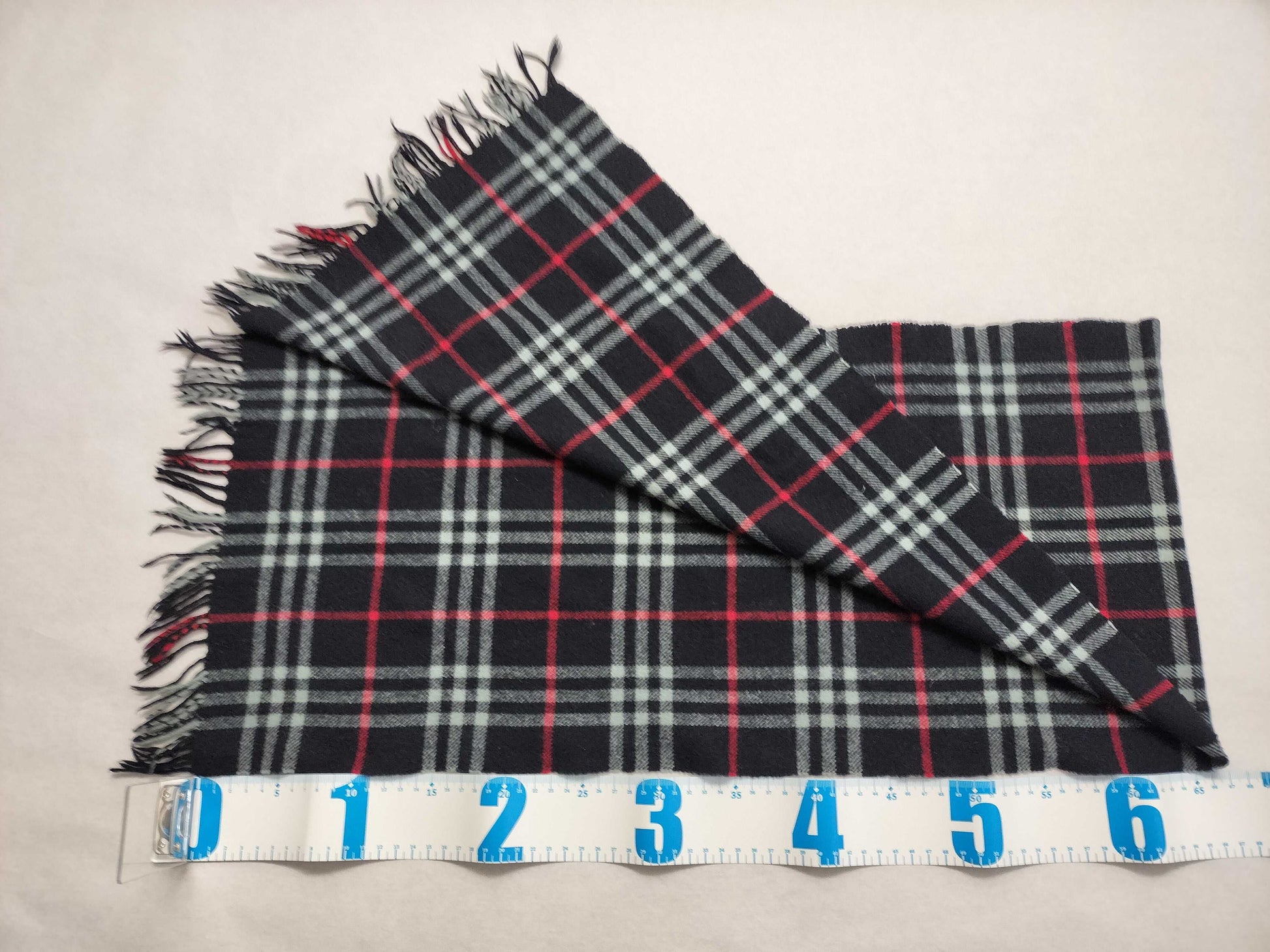 BURBERRY BURBERRY Novacheck 100% Cashmere Muffler Navy Muffler