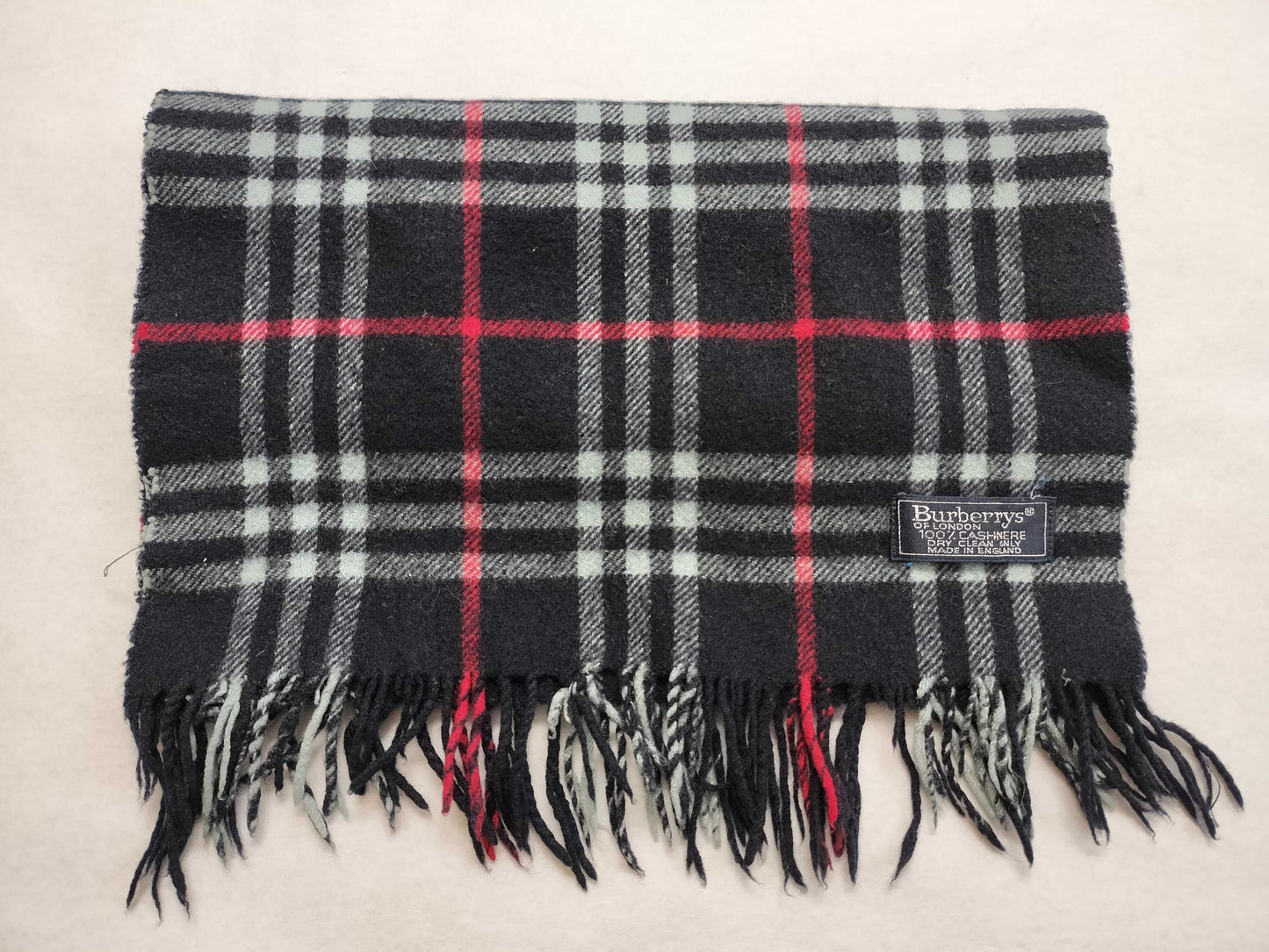 BURBERRY BURBERRY Novacheck 100% Cashmere Muffler Navy Muffler