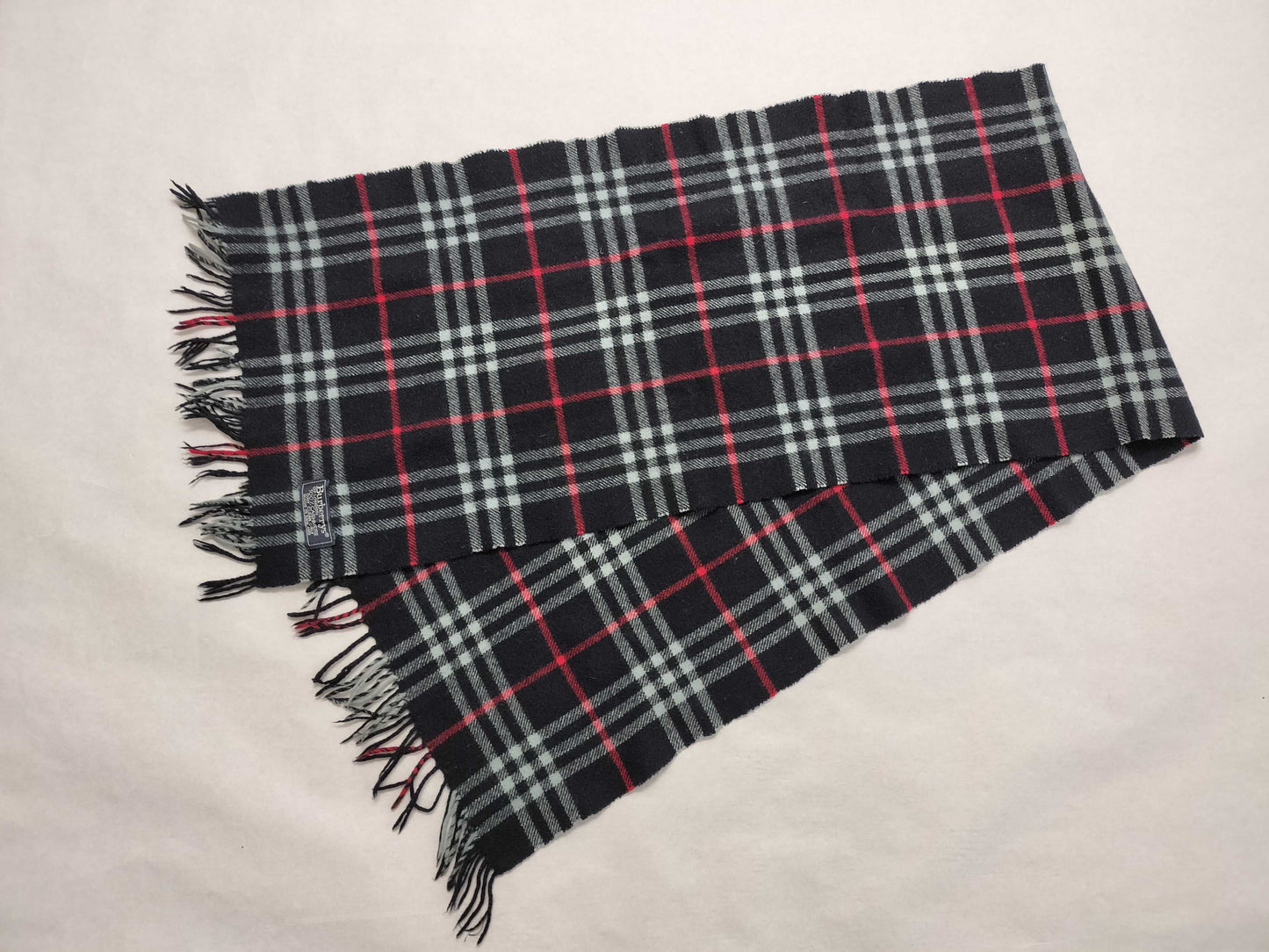 BURBERRY BURBERRY Novacheck 100% Cashmere Muffler Navy Muffler