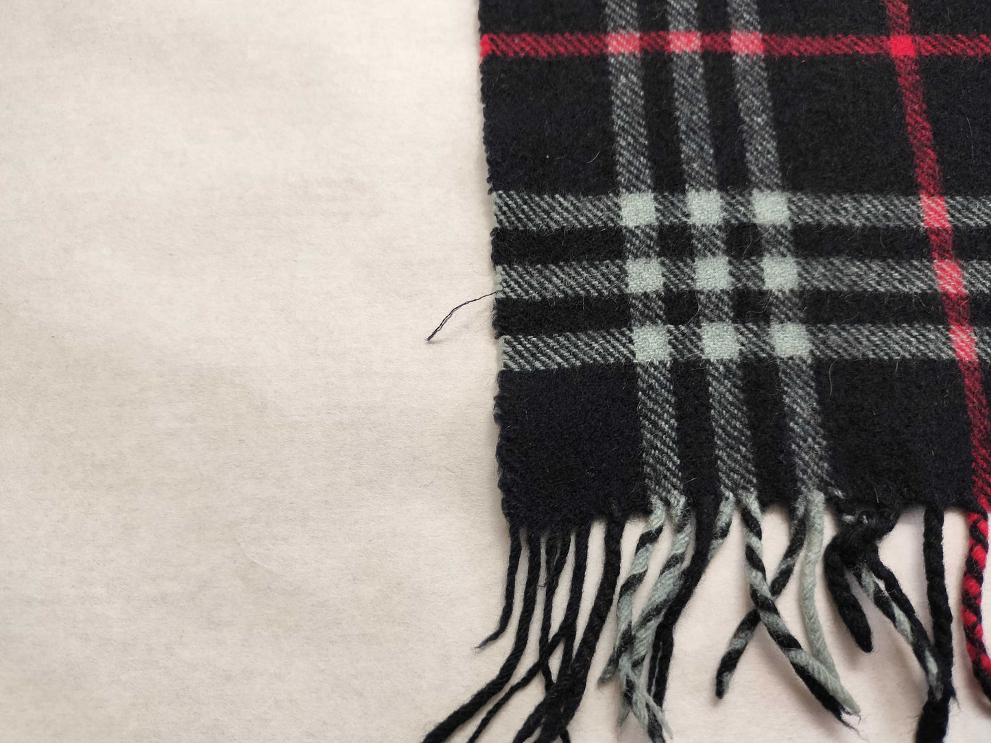 BURBERRY BURBERRY Novacheck 100% Cashmere Muffler Navy Muffler