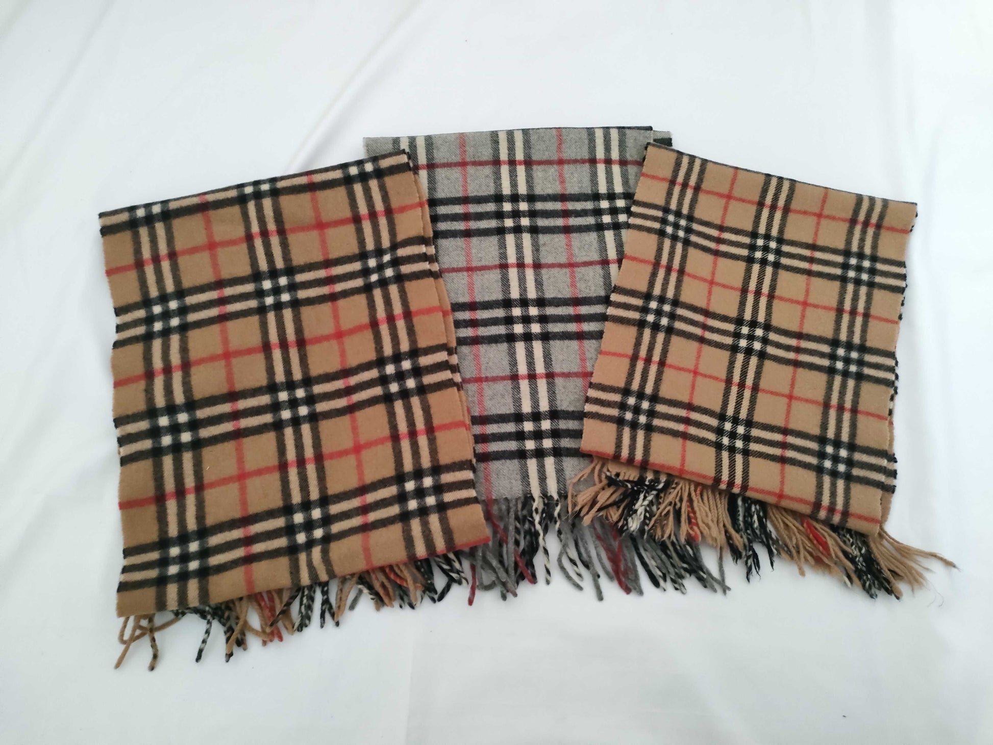 BURBERRY BURBERRY Nova Check Wool Muffler Set of 3 Other Accessories