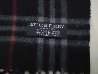 BURBERRY BURBERRY Novacheck 100% Cashmere Navy Other Accessories