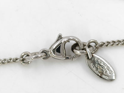 CHANEL CHANEL 10V Necklace Coco Mark Rhinestone Necklace