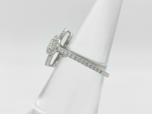 LOUIS VUITTON Aldant Flower #51 Diamond Pt950 5.3g Ring 