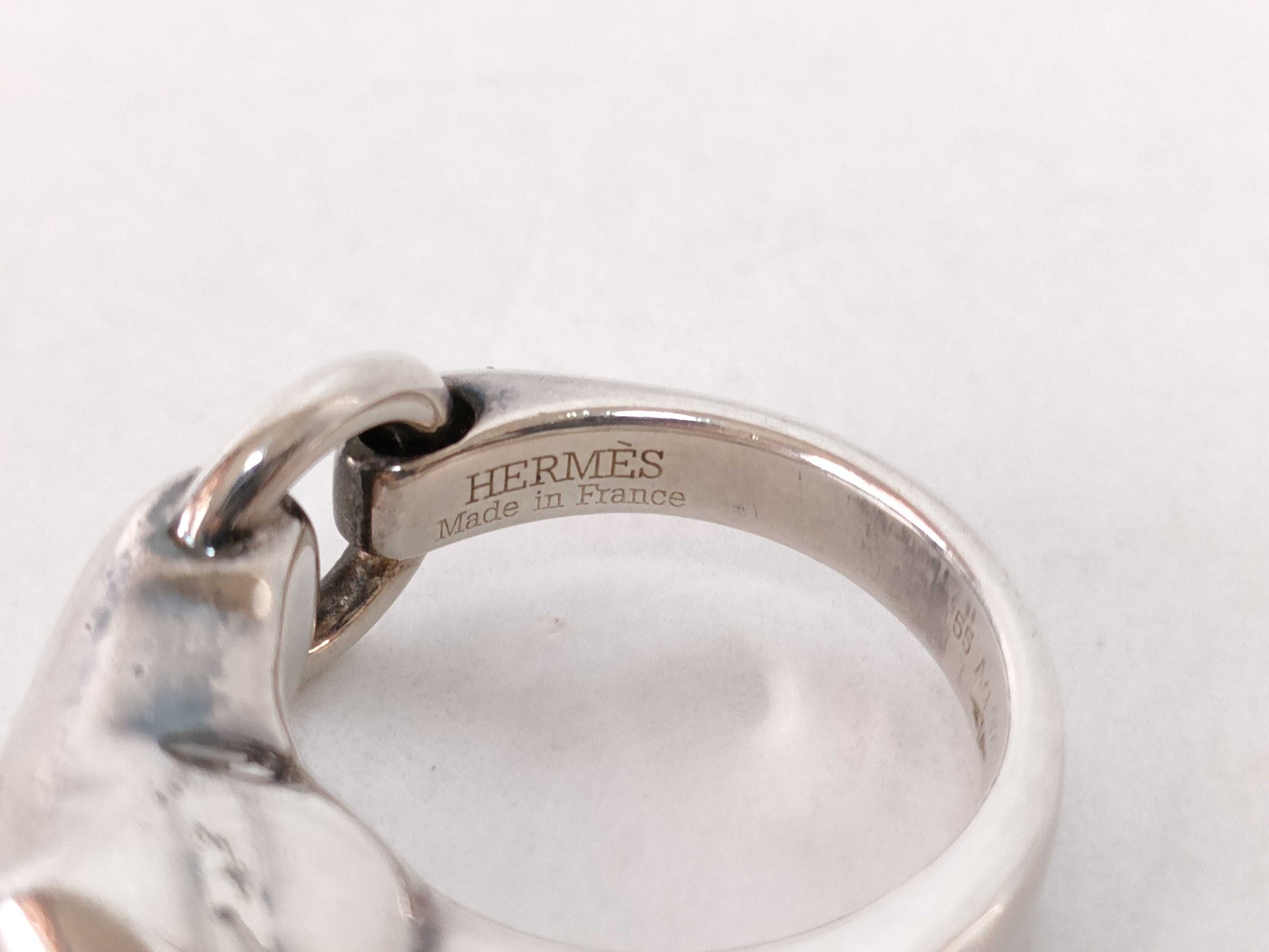 HERMES HERMES Ring Schvalhose Ag925 15.78g #55 Ring