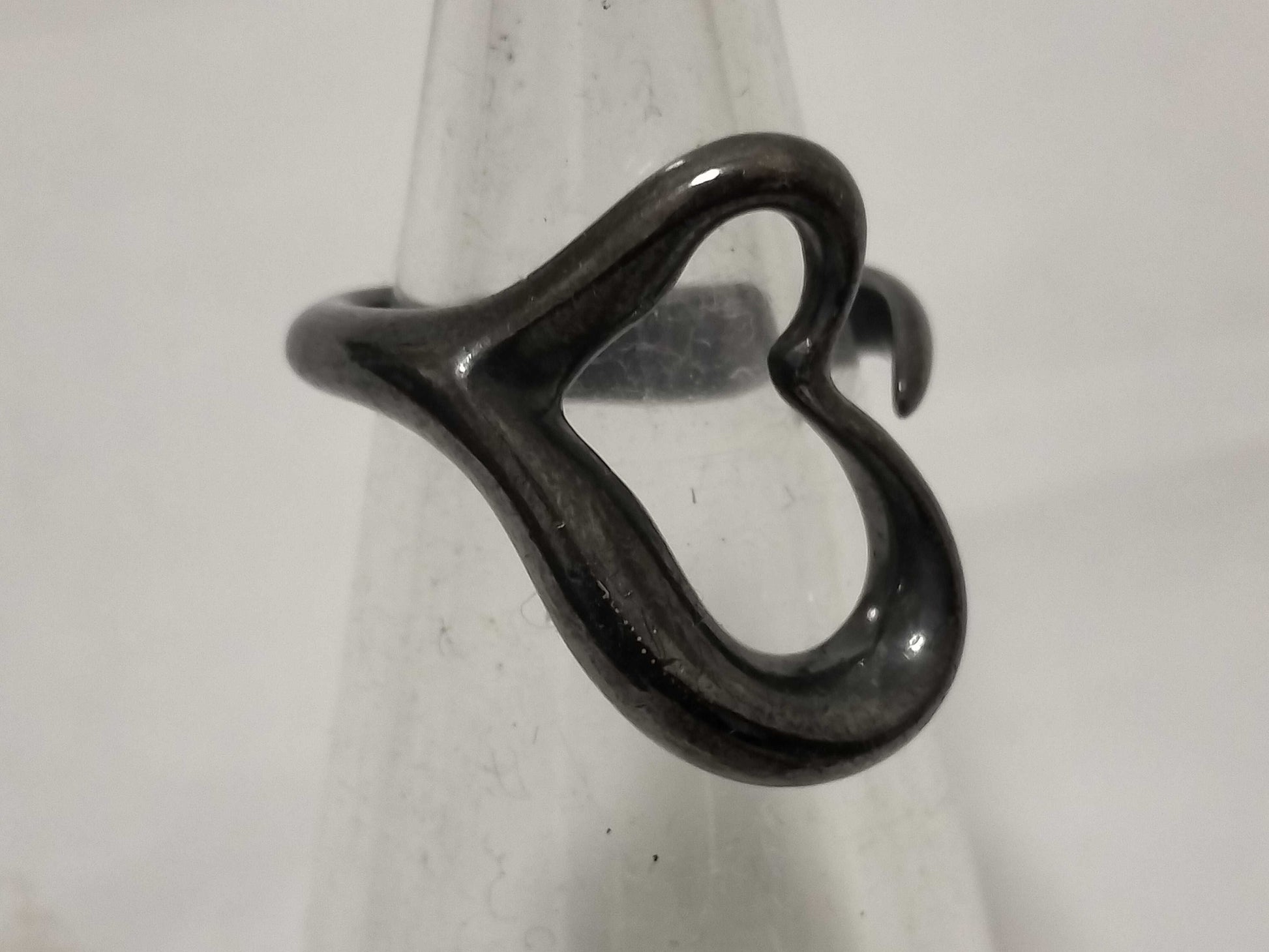 Tiffany&Co. Open Heart TIFFANY&Co. Ring Open Heart Elsa Peretti 925 5.22g Ring