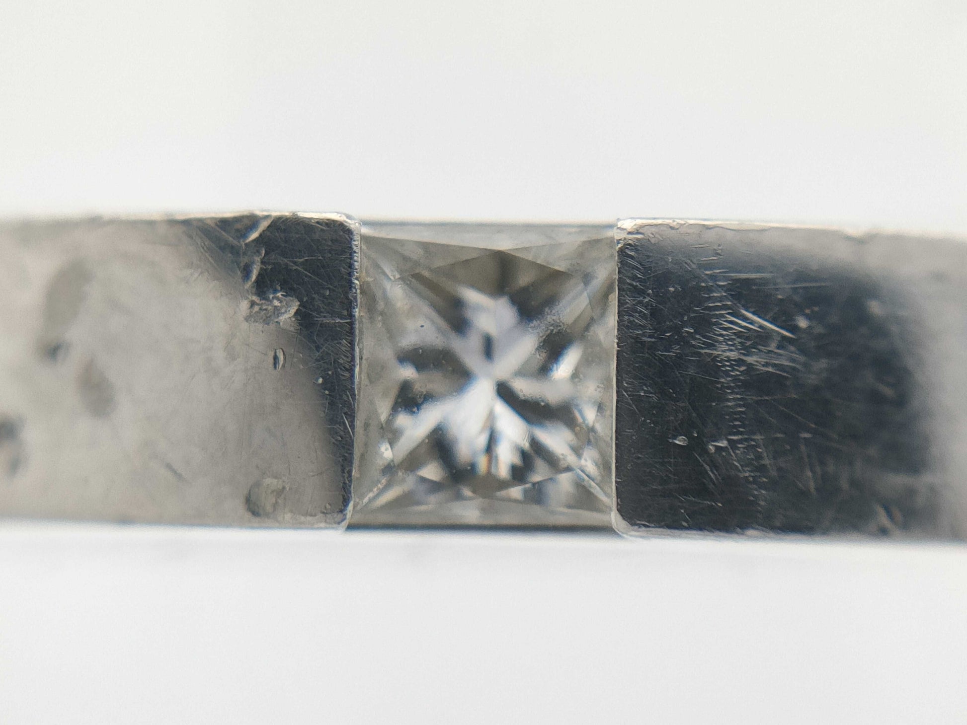 HARRY WINSTON Band 1PD/1PD PT950 11.9g Ring 