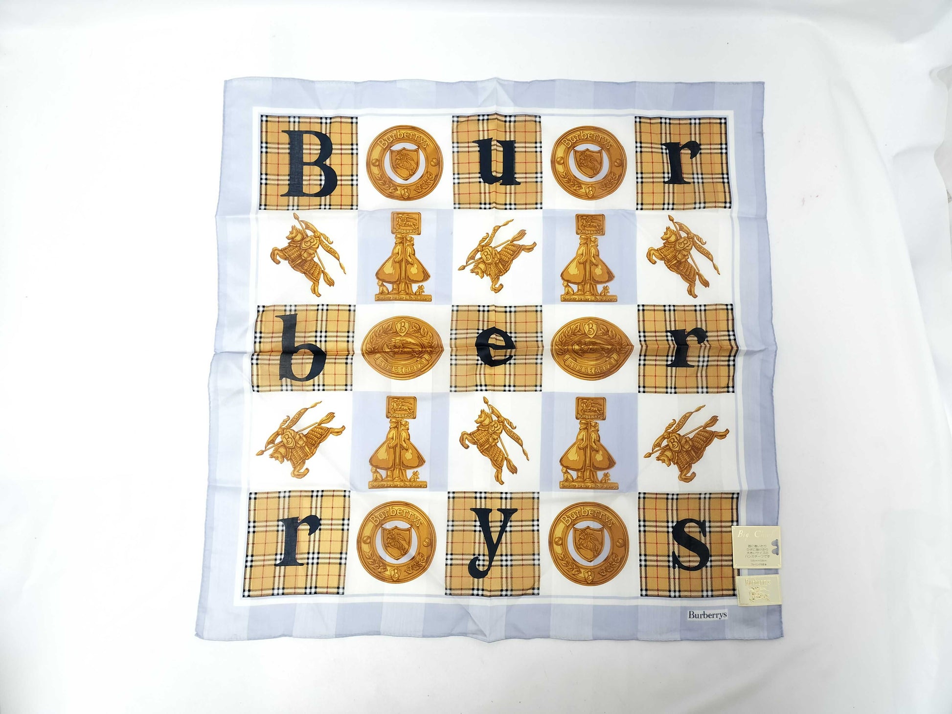 BURBERRY Handkerchief Large Format Unused Other Accessories
