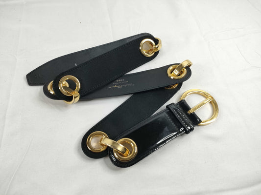 Salvatore Ferragamo Belt Chain Leather Belt