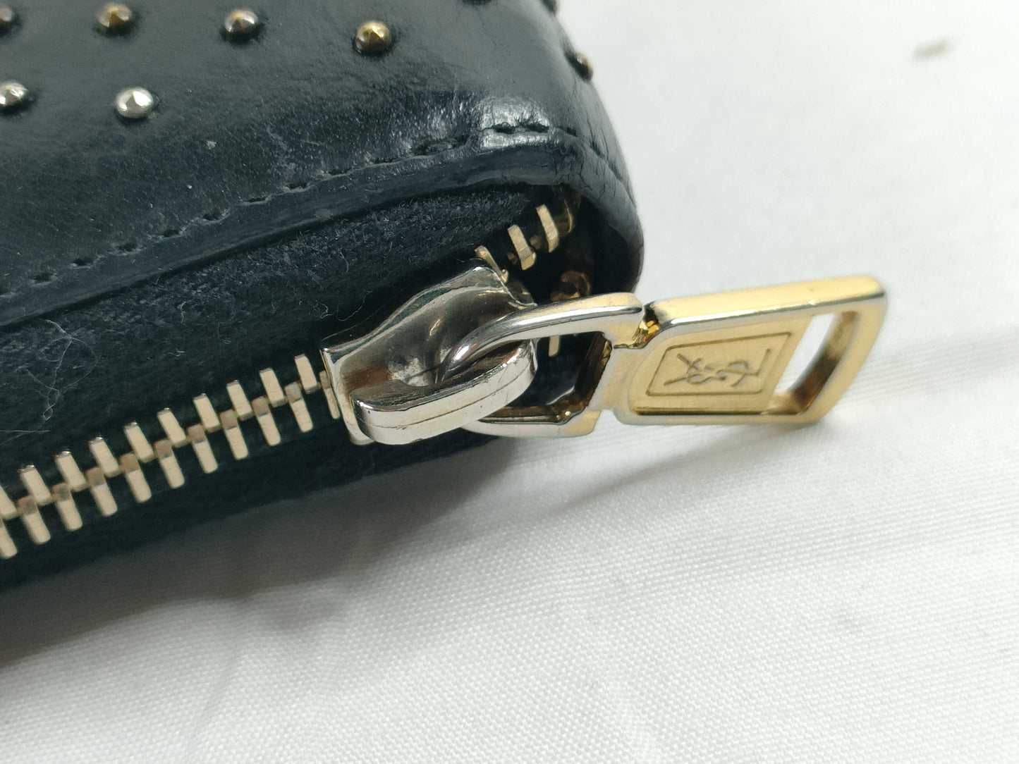 Yves Saint Laurent Studded Long Wallet Wallet