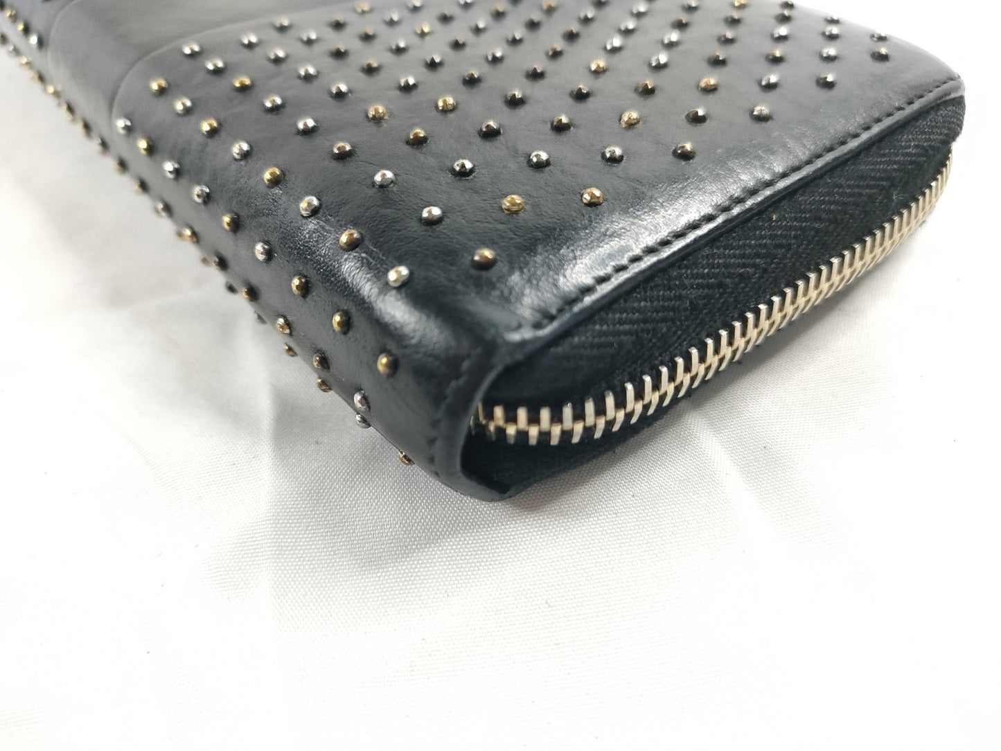 Yves Saint Laurent Studded Long Wallet Wallet