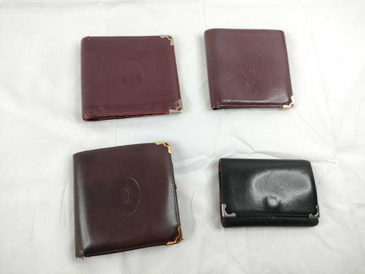 Cartier Must Cartier Mastline Leather Wallet 4-Piece Wallet