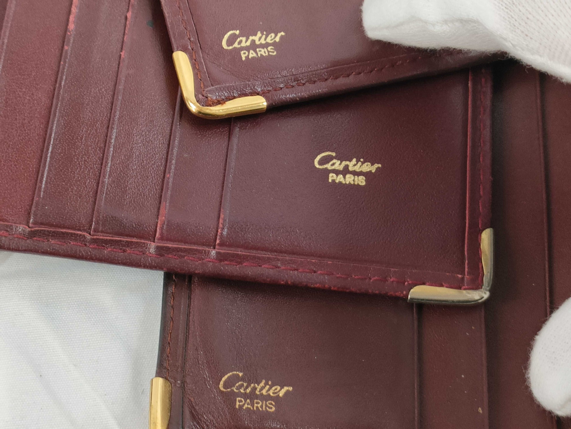 Cartier Must Cartier Mastline Leather Wallet 4-Piece Wallet