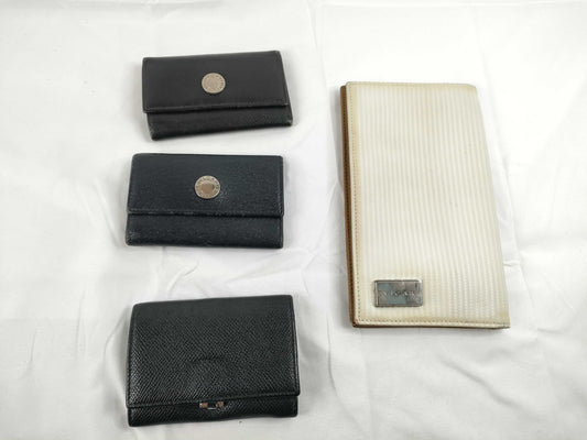 BVLGARI Wallet 4-Piece Set Keycase Keychain