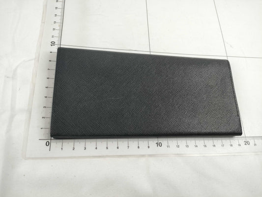 BURBERRY Leather Saffiano Leather Long Wallet Wallet