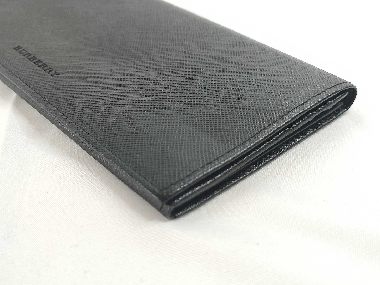 BURBERRY Leather Saffiano Leather Long Wallet Wallet