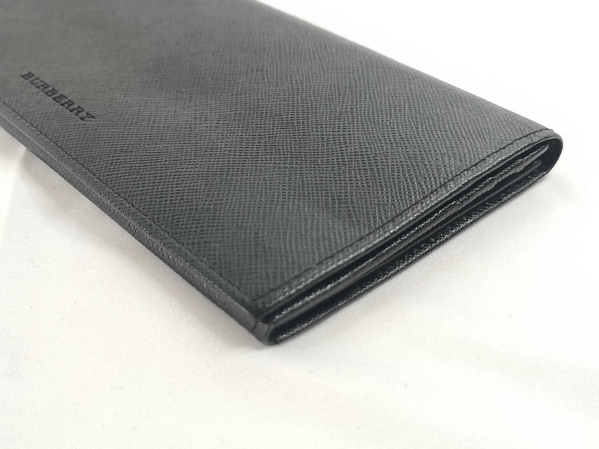 BURBERRY Leather Saffiano Leather Long Wallet Wallet