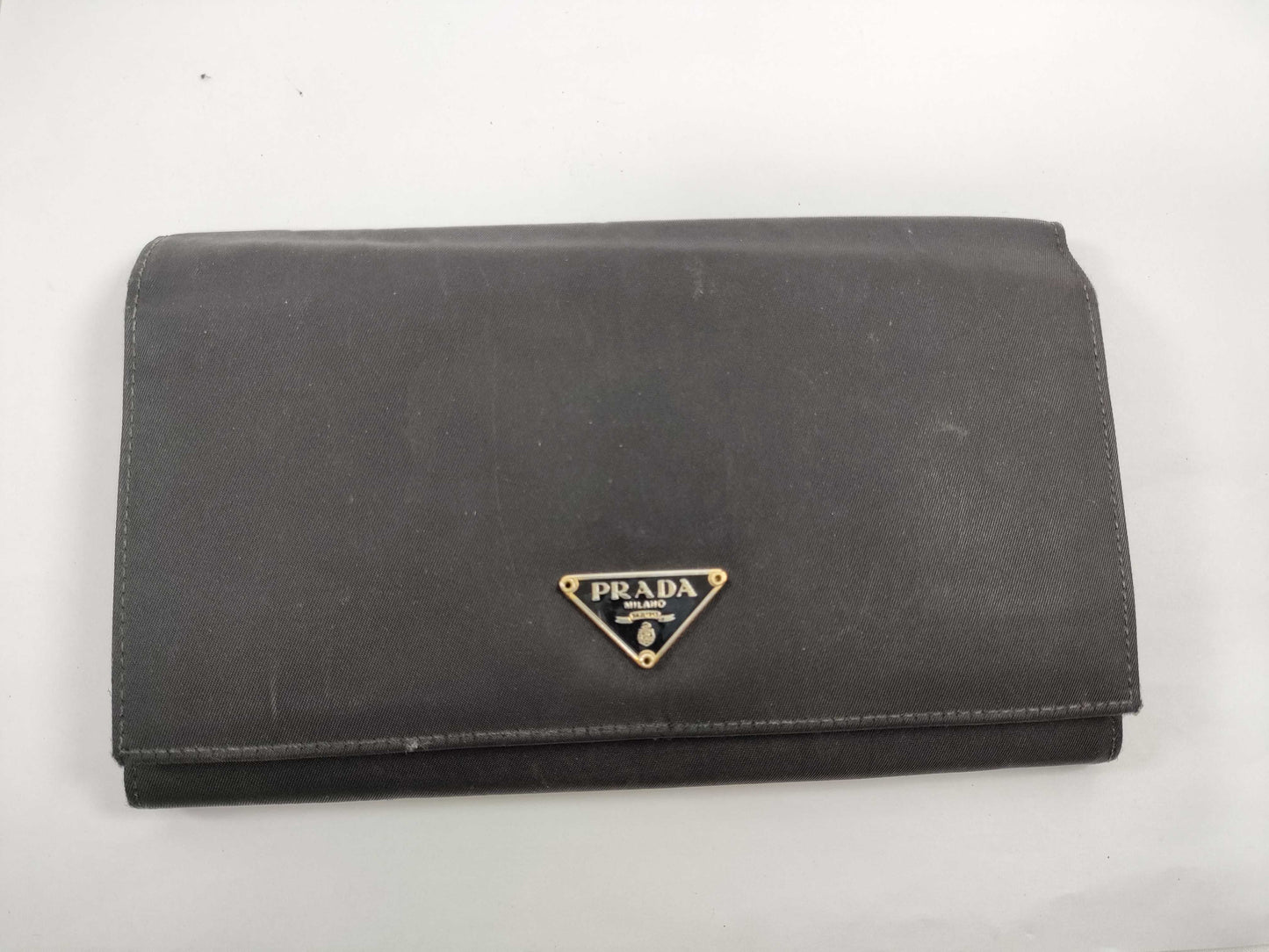 PRADA Nylon Tesuto NERO Long Wallet Wallet