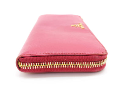 PRADA Saffiano Leather Long Wallet Wallet