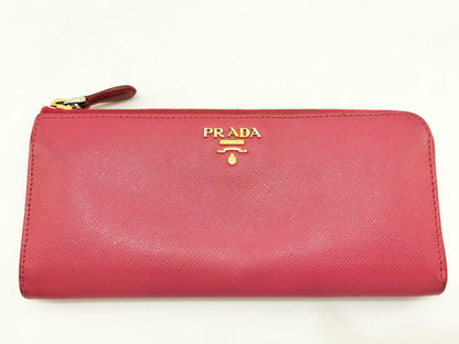PRADA Saffiano Leather Long Wallet Wallet