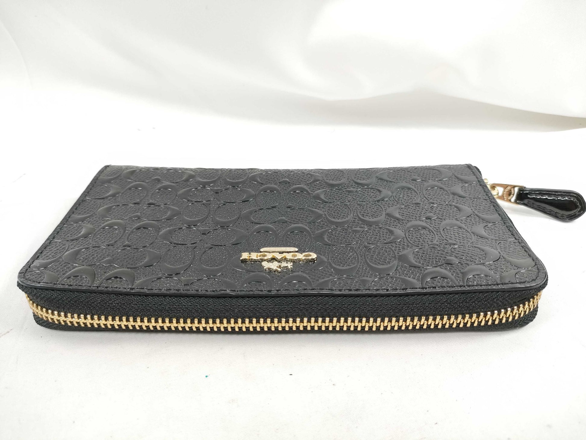 COACH Signature Round Zipper Long Wallet Wallet