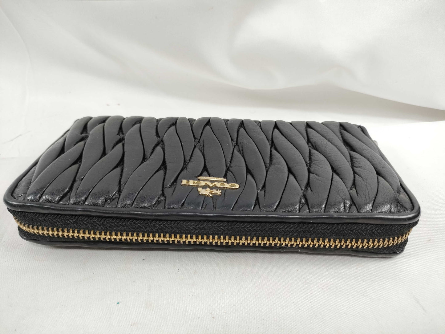 COACH Matellase Leather Long Wallet Wallet