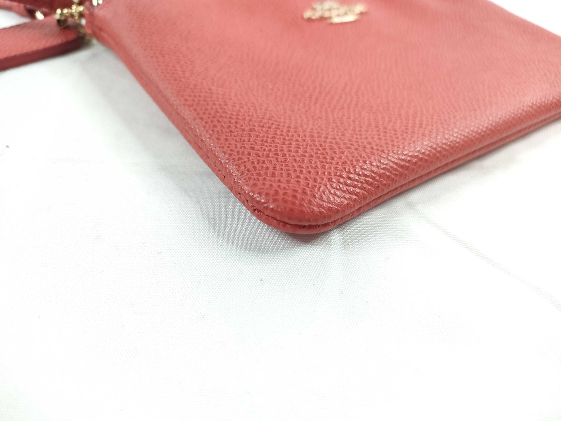 COACH Leather Ristretto Pouch