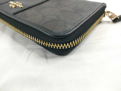 COACH Signature Coach Signature PVC Leather Long Wallet Wallet