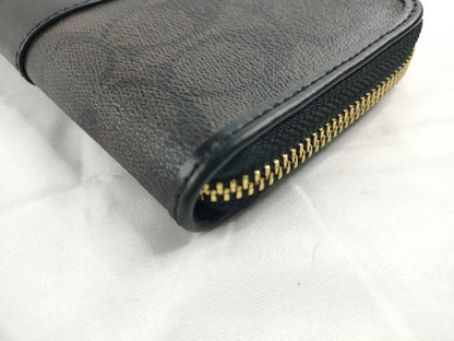 COACH Signature Coach Signature PVC Leather Long Wallet Wallet