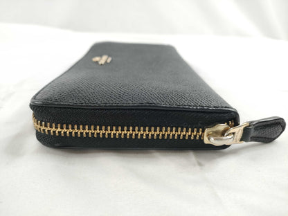 COACH Leather Round Zipper Long Wallet Wallet