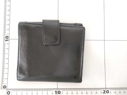 GUCCI Gucci Leather Black Folding Wallet Wallet
