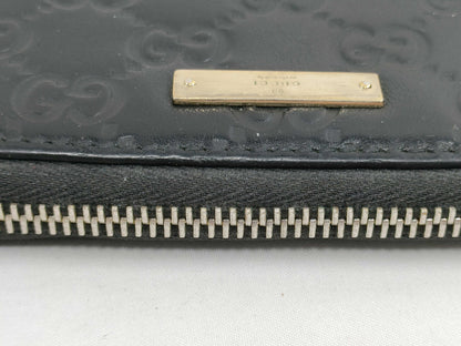 GUCCI GUCCI Shima GG Pattern Round Long Wallet Wallet