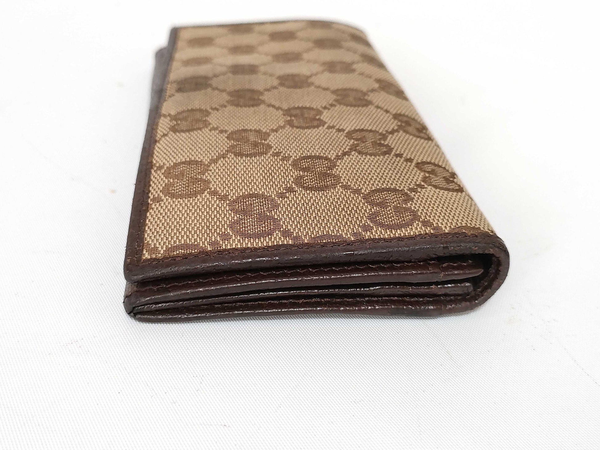GUCCI GG Canvas GUCCI GG Canvas Leather Long Wallet Wallet