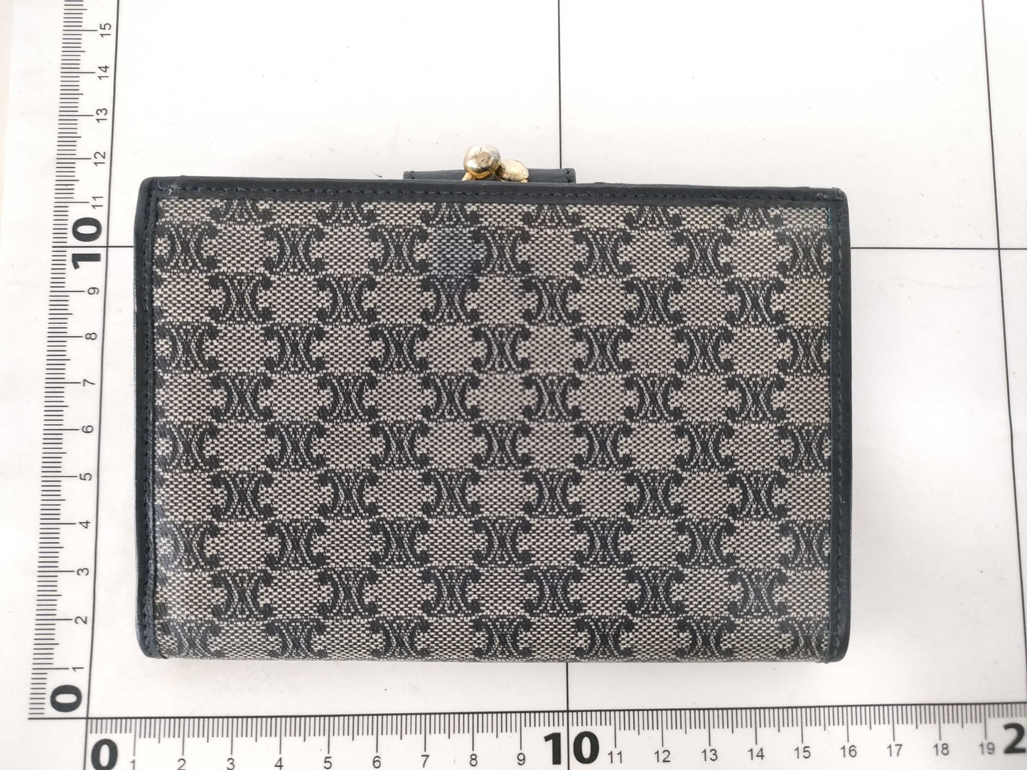 CELINE Macadam Triomphe Mouth Folding Wallet Wallet