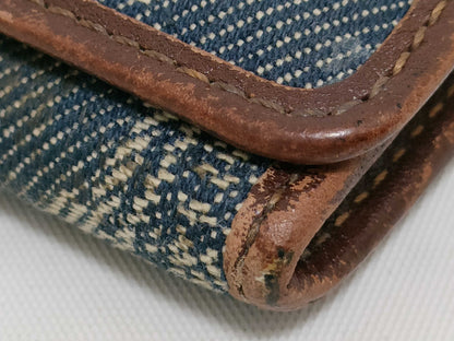 CELINE Celine Denim Triomphe Long Wallet Wallet