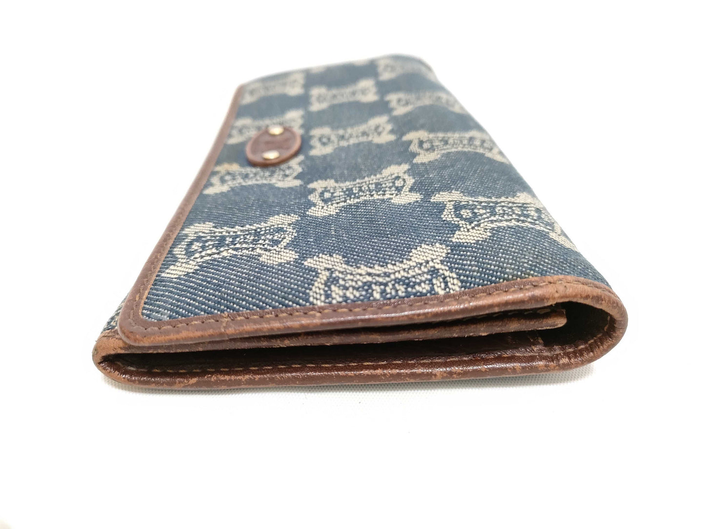 CELINE Celine Denim Triomphe Long Wallet Wallet