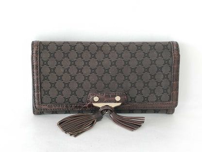 CELINE Macadam Fringed Long Wallet Wallet