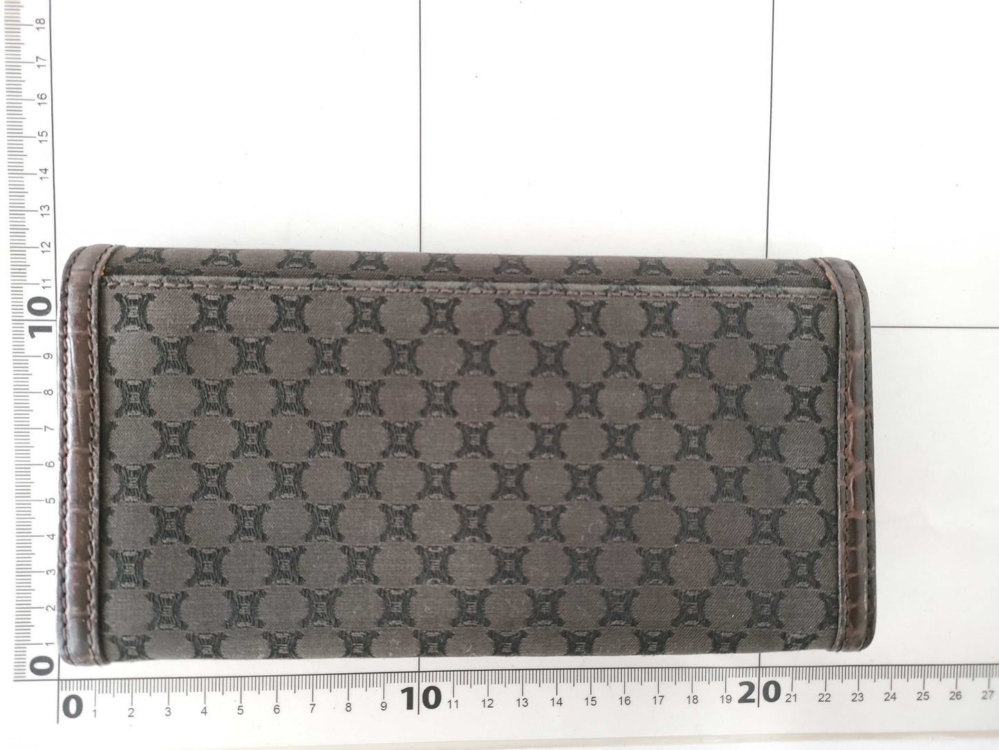 CELINE Macadam Fringed Long Wallet Wallet