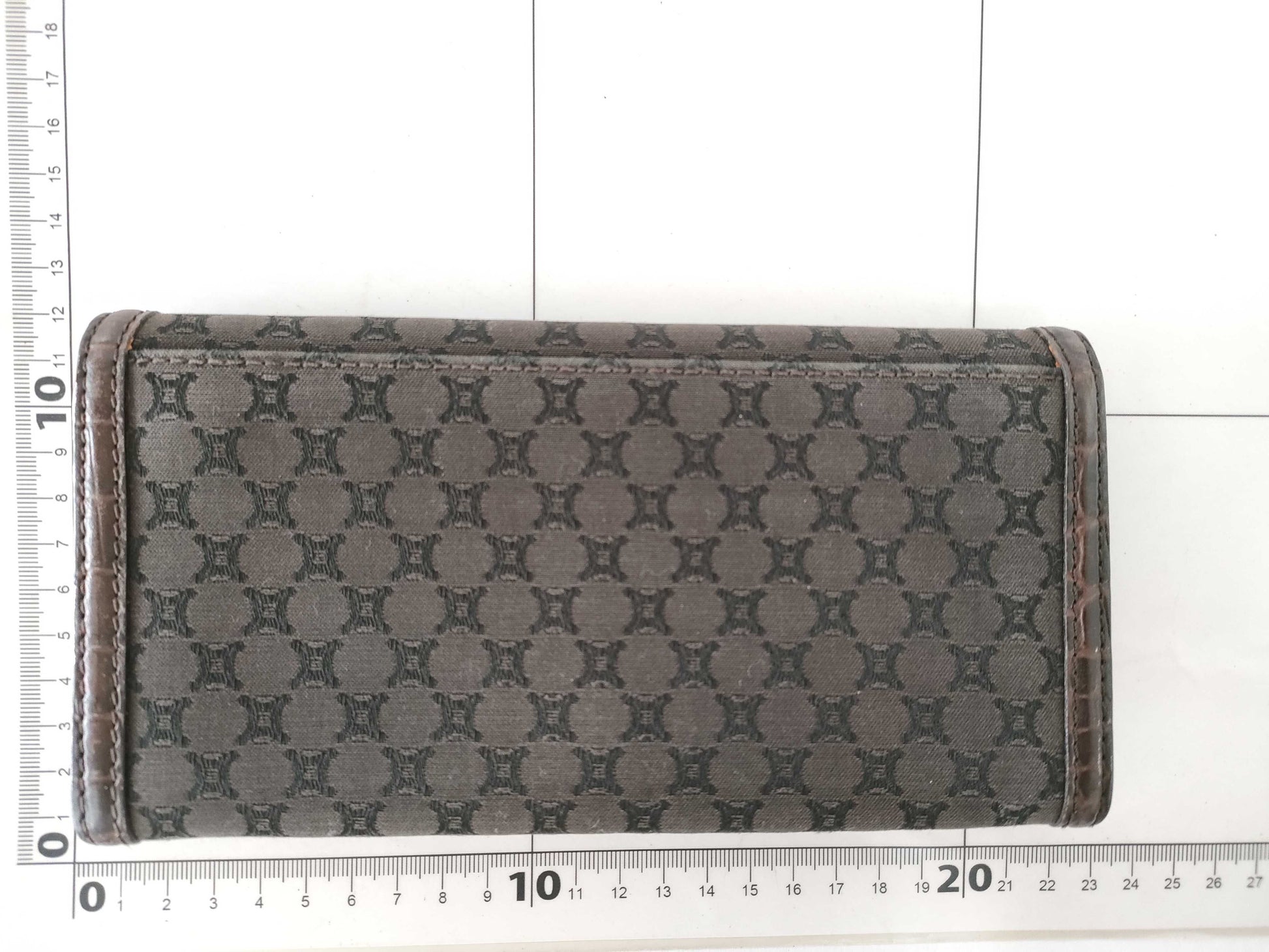 CELINE Macadam Fringed Long Wallet Wallet