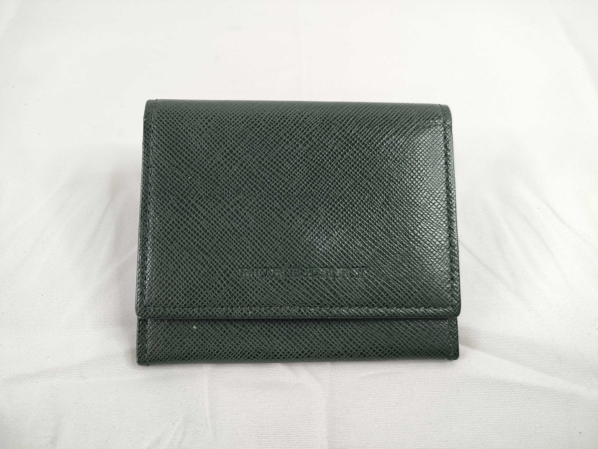 BURBERRY Leather Saffiano Leather Coin Case Coin Case