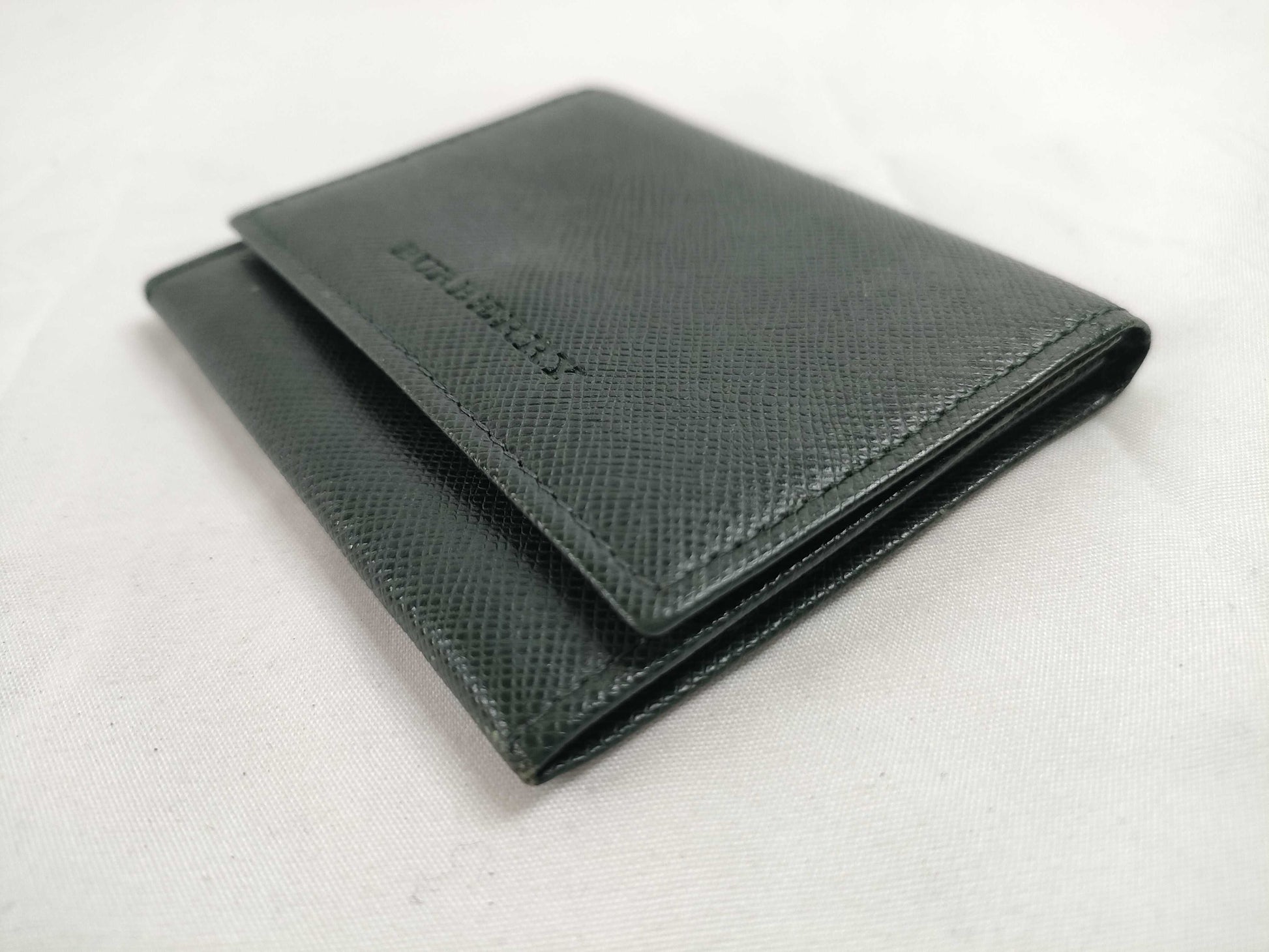 BURBERRY Leather Saffiano Leather Coin Case Coin Case