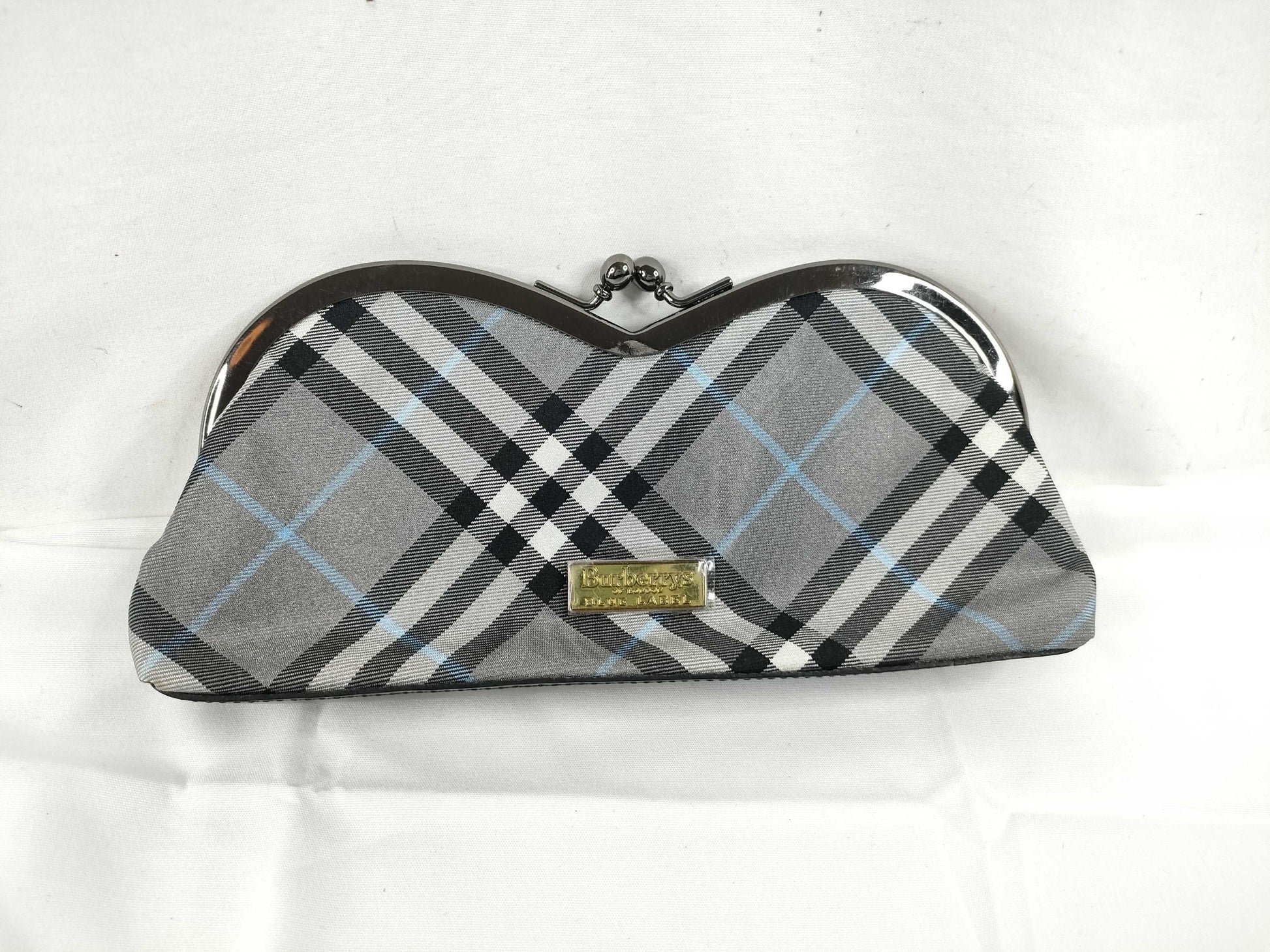 BURBERRY Check Pouch Garakuchi Pouch
