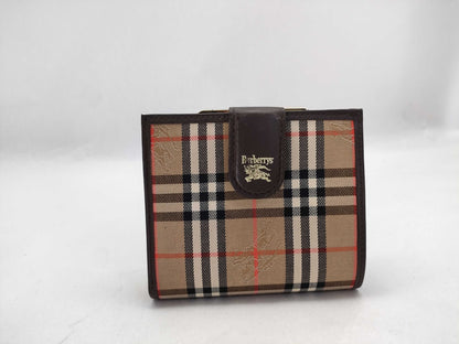 BURBERRY Check Folding Wallet with Box Wallet