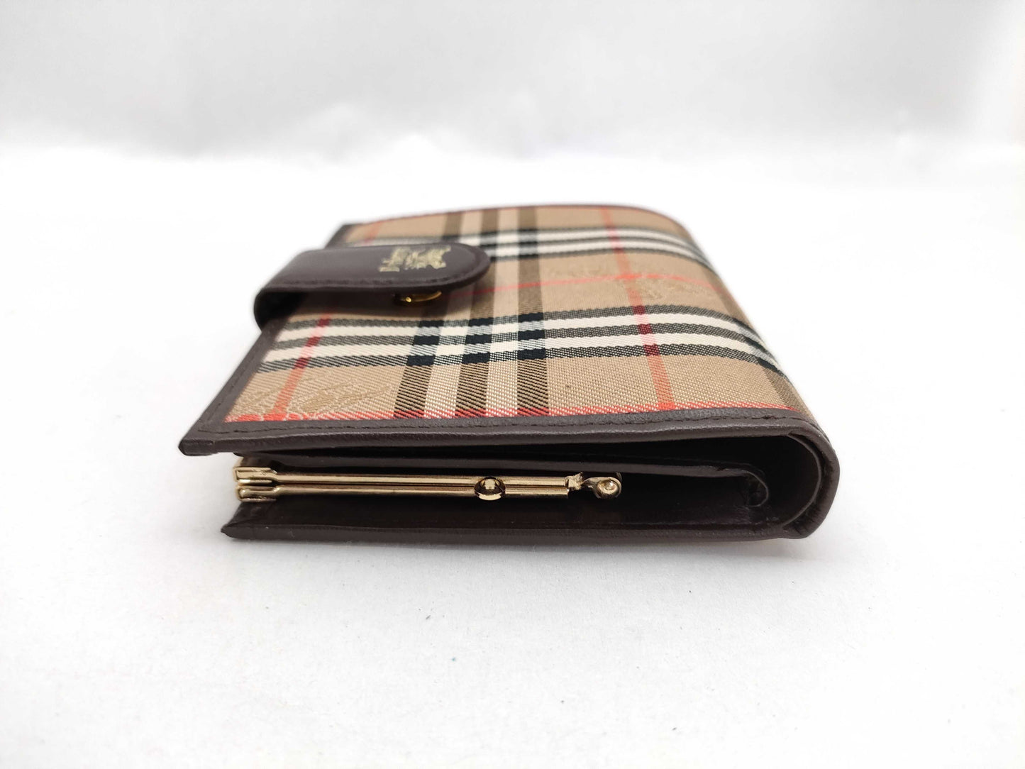 BURBERRY Check Folding Wallet with Box Wallet