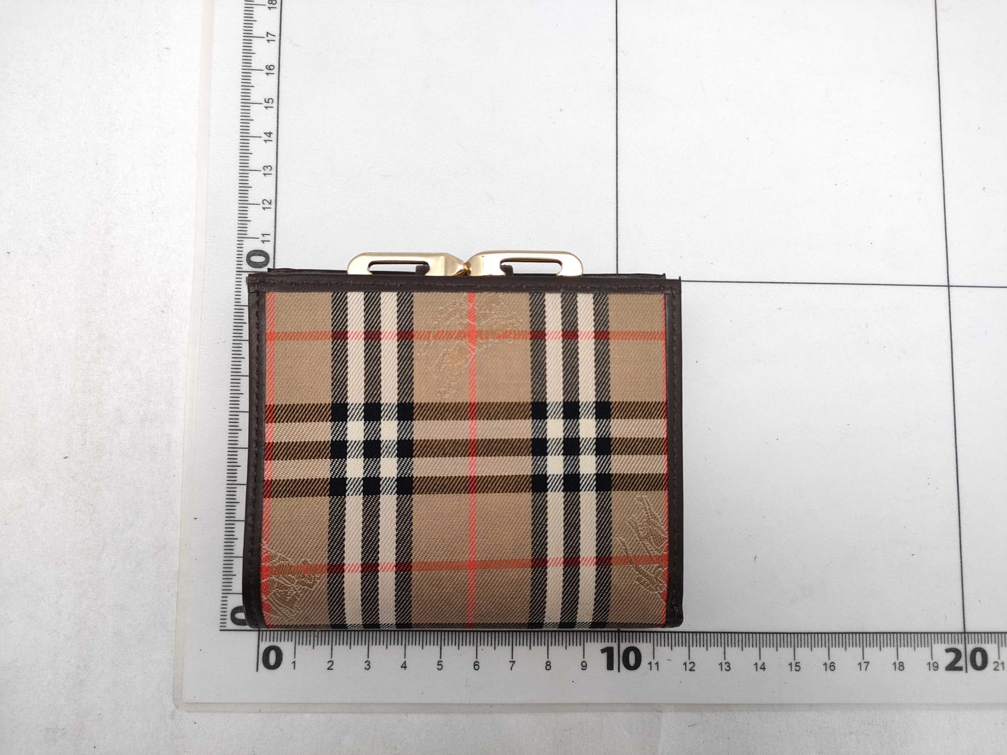 BURBERRY Check Folding Wallet with Box Wallet