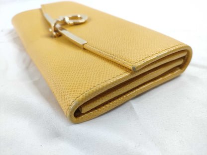 Salvatore Ferragamo Gancini Ferragamo Gancini Leather Long Wallet Wallet