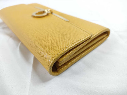 Salvatore Ferragamo Gancini Ferragamo Gancini Leather Long Wallet Wallet
